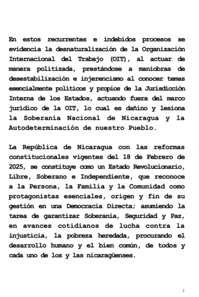 El creciente aislamiento internacional de Nicaragua: Implicaciones tras su salida de organismos internacionales